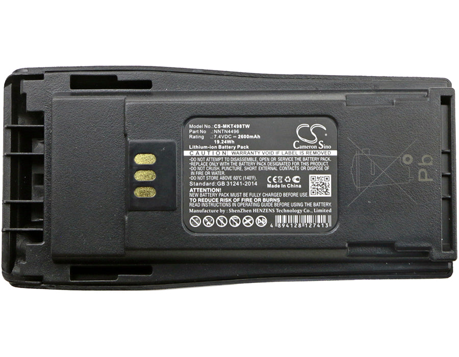 Motorola CP040 CP140 CP150 CP160 CP170 CP180 CP200 CP200D CP200XLS CP250 CP340 CP360 CP380 EP450 GP3188 GP36 2600mAh Two Way Radio Replacement Battery-5