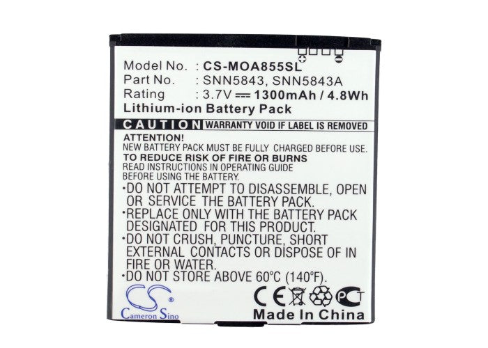 Motorola A855 Sholes Android A954 A956 A957 Boost I1 CLIQ Cliq 2 CLIQ MB200 Cliq MB220 Cliq XT Cliq XT MB501 DEXT DEX Mobile Phone Replacement Battery-5