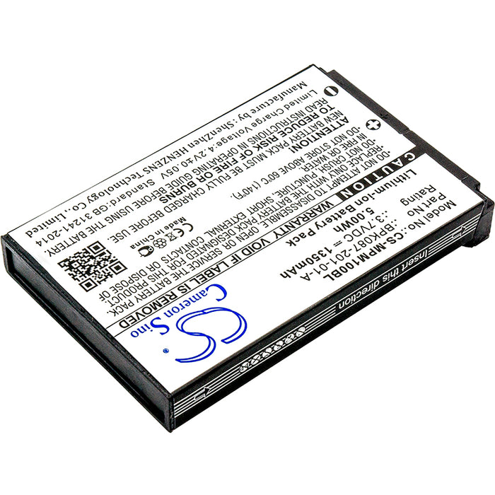 Verifone MPM-100 VX600 Bluetooth VX600BT 1350mAh Payment Terminal Replacement Battery-2