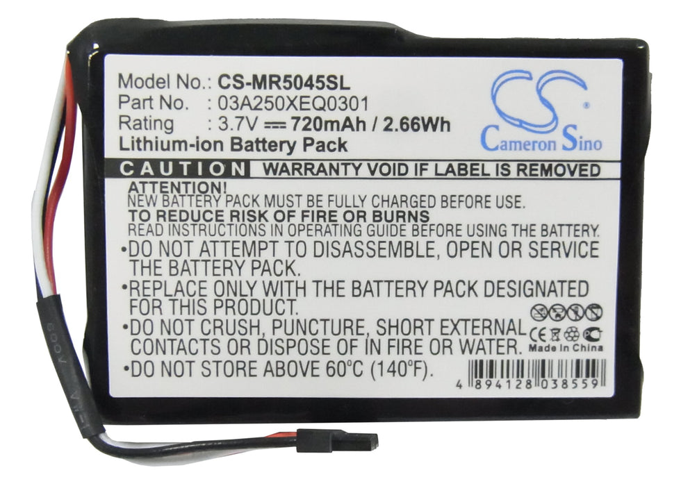 Magellan RoadMate 5045 RoadMate 5045LM RoadMate 5045-LM 720mAh GPS Replacement Battery-5