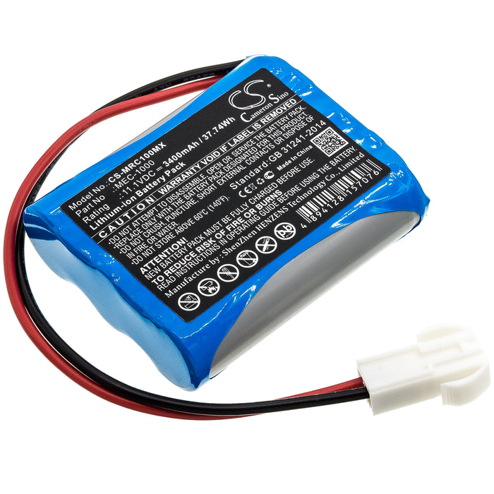 Mindray MEC-1000 3400mAh Replacement Battery-main