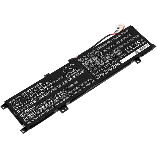 MSI Creator 15 A10sdt Creator 15 A10sdt-065es Creator 15 A10sdt-263cz Creator 15 A10se ms-16v2 Creator 15 A10s Laptop and Notebook Replacement Battery