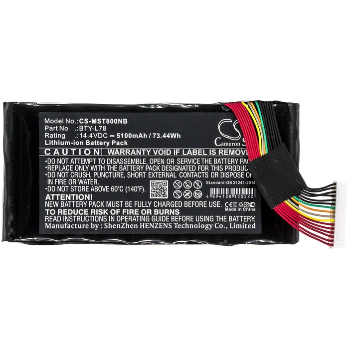 MSI GT62VR GT62VR 6RD GT62VR 6RD Dominator GT62VR 6RD-033CN GT62VR 6RD-056ES Dominator GT62VR 6RD-070XES GT62V Laptop and Notebook Replacement Battery-3