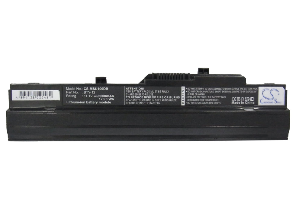 Ahtec Netbook LUG N011 6600mAh Black Laptop and Notebook Replacement Battery-5