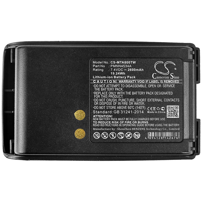 Motorola Mag One A8 Mag One A8D Mag One A8i Two Way Radio Replacement Battery-5
