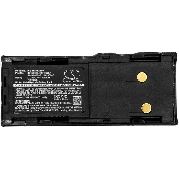 Motorola CP250 CP450 CP450LS GP300 GP308 GP600 GP88 GP88S GT-2050 GTX LTR Portable GTX Privacy Plus Portable 1800mAh Two Way Radio Replacement Battery-5