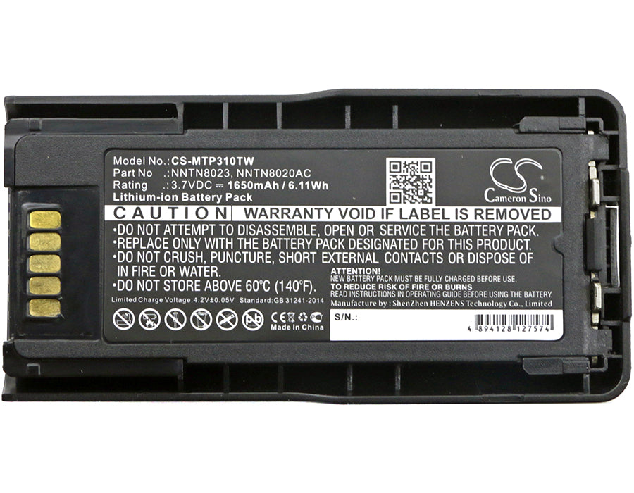 Motorola MTP3100 MTP3200 MTP3250 MTP600 MTP6000 MTP6650 1650mAh Two Way Radio Replacement Battery-5