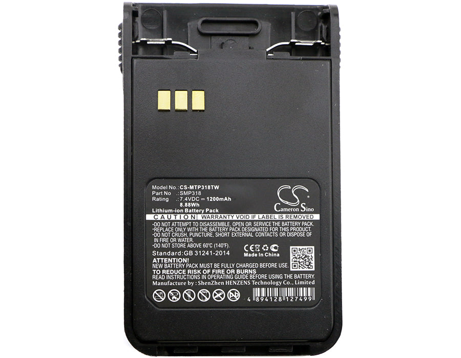 Motorola SMP-318 Two Way Radio Replacement Battery-5