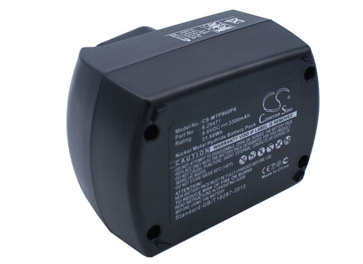 Metabo BS 9.6 BS9.6 BSP9.6 BSZ9.6 BSZ9.6 A 3300mAh Replacement Battery-main