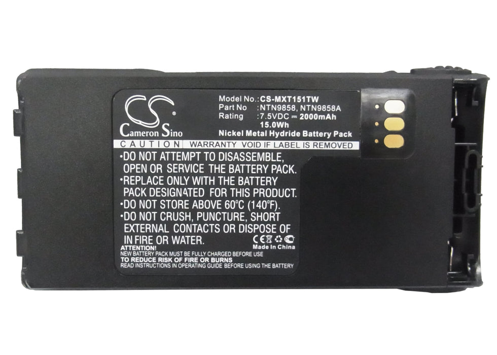 Motorola MT1500 NT1500 PR1500 Radius P25 XTS 1000 XTS 1500 XTS 2000 XTS 2500 Battery XTS1500 XTS2500 2000mAh Two Way Radio Replacement Battery-5