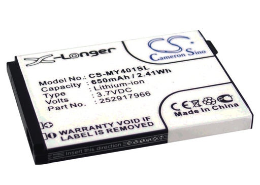 Sagem MY401C MY-401C MY401L MY-401L Replacement Battery-main