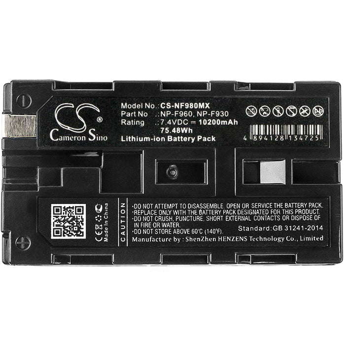 Sony CCD-RV100 CCD-RV200 CCD-SC5 CCD-SC5 E CCD-SC6 CCD-SC65 CCD-SC7 CCD-SC7 E CCD-SC8 E CCD-SC9 CCD-TR1 CCD-TR11 C 10200mAh Camera Replacement Battery-5