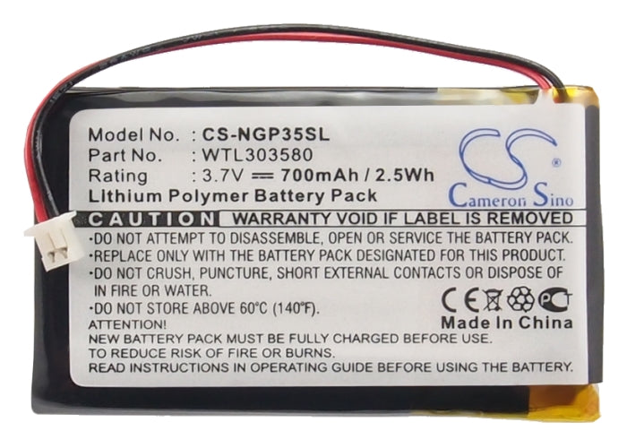 Navgear GT35 GT-35 3D GT-35-128MB Pearl Pearl GT-35 Streetmate GT-35 Streetmate GT-35 3D Streetmate GT-43 3D Mobile Phone Replacement Battery-5