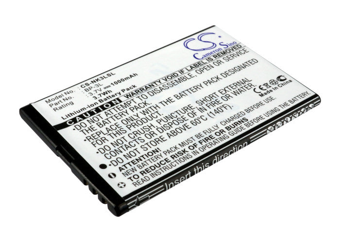 Nokia 303 603 Asha 303 Glory Lumia 505 Lumia 510 Lumia 510.2 Lumia 610 Lumia 610C Lumia 710 Sabre 1000mAh Mobile Phone Replacement Battery-2