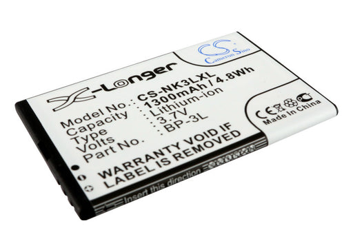 Nokia 303 603 Asha 303 Glory Lumia 505 Lum 1300mAh Replacement Battery-main