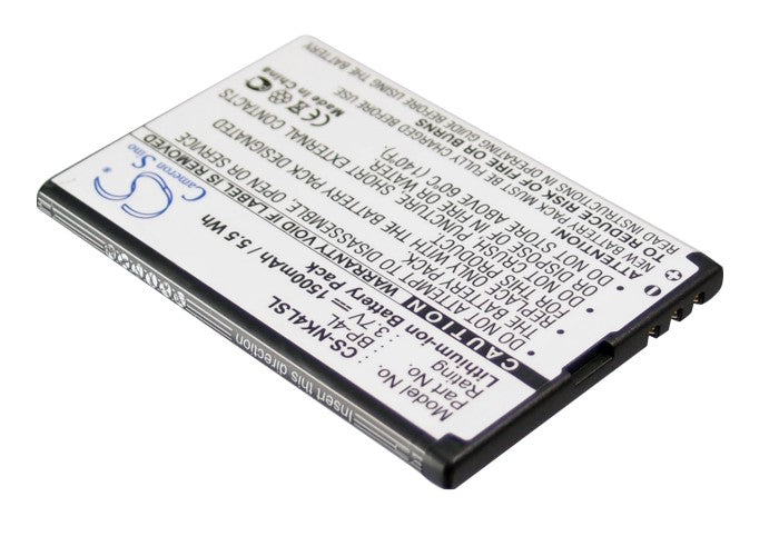 Nokia 6760 Slide Clipper E52 E55 E61i E63 E71 E71x E72 E90 E90 Communicator E90i N810 N810 Internet Tablet N8 1500mAh Mobile Phone Replacement Battery-2