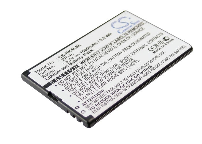 Nokia 6760 Slide Clipper E52 E55 E61i E63 E71 E71x E72 E90 E90 Communicator E90i N810 N810 Internet Tablet N8 1500mAh Mobile Phone Replacement Battery-4