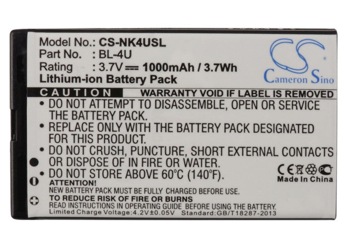 Nokia 301 301-1 3120 Classic 3120C 500 515 5530 XpressMusi 6600 Slide 8800 Arte 8800 Carbon Arte 8800 Gold Ar 1000mAh Mobile Phone Replacement Battery-5