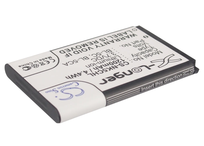 Uniscope U73 Black Barcode 1200mAh Replacement Battery-2