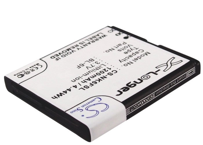 BATERÍA COMPATIBLE BL-6F (1200mAh) PARA NOKIA N95 8GB / N78 / N79