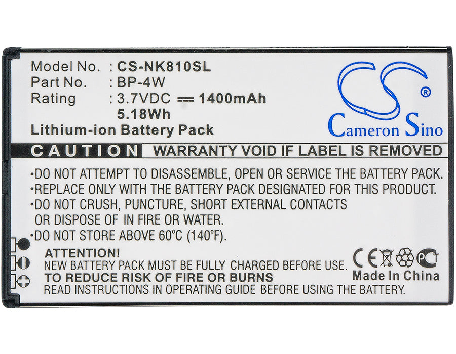 Nokia Lumia 810 Lumia 822 1400mAh Mobile Phone Replacement Battery-5