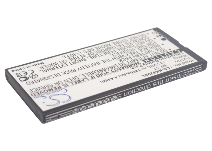 Nokia Arrow Lumia 820 Lumia 820.2 Lumia 825 1200mAh Mobile Phone Replacement Battery-2