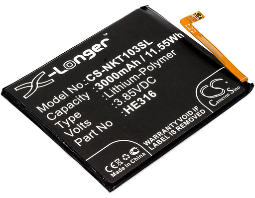 Nokia 6 6 Dual SIM HMD D1C Nokia 6 TA-1000 TA-1003 Replacement Battery-main