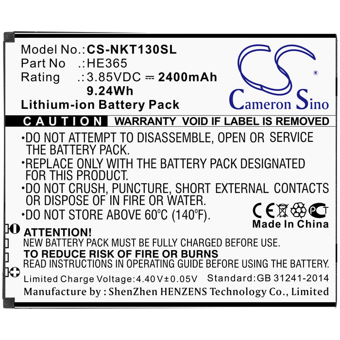 Nokia Nokia 1 Plus TA-1111 TA-1123 TA-1127 TA-1130 Mobile Phone Replacement Battery-3