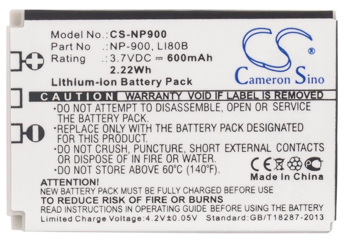 Maginon DC-6600 DC-6800 Performic S5 Slimline X4 Slimline X5 Slimline X50 Slimline X6 Slimline X60 Slimline XS6 Camera Replacement Battery-5