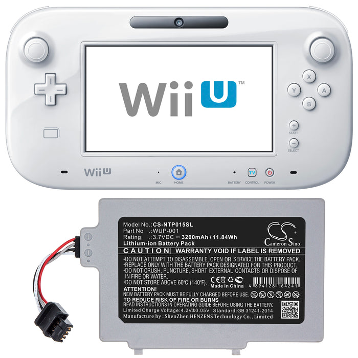 Nintendo Wii U GamePad WUP-001 Game Replacement Battery