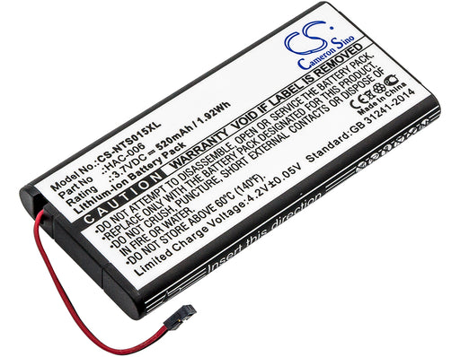 Nintendo HAC-015 HAC-016 HAC-A-JCL-C0 HAC-A 520mAh Replacement Battery-main