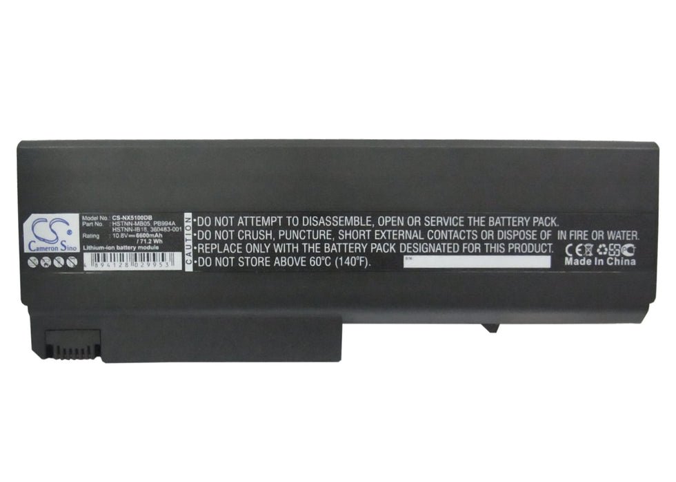 Compaq Business Notebook 6510b Business Notebook 6515b Business Notebook 6710b Business Notebook 6710s 6600mAh Laptop and Notebook Replacement Battery-5