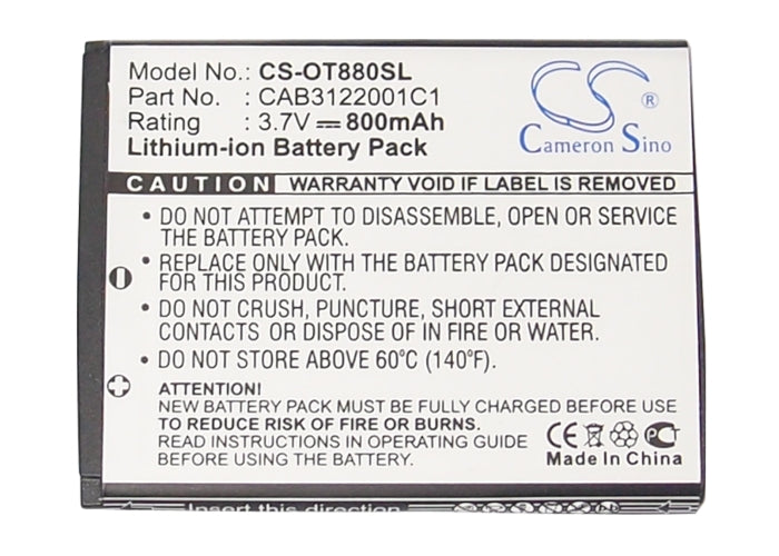 Tracfone A392 A392G OT-A392 OT-A392G The Big Easy Flip Mobile Phone Replacement Battery-5