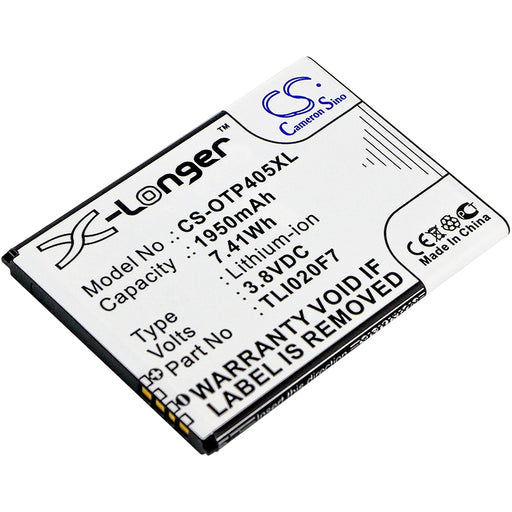 Alcatel One Touch 4 5.0 One Touch Pixi 4 (5) One T Replacement Battery-main