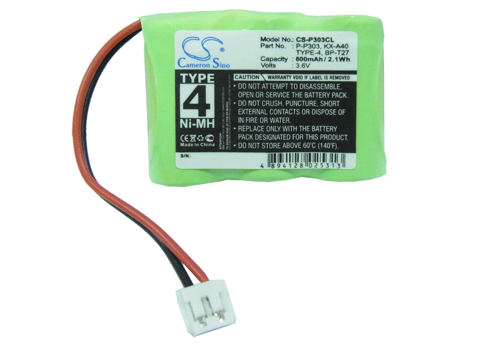 Zenith 306 Cordless Phone Replacement Battery-5