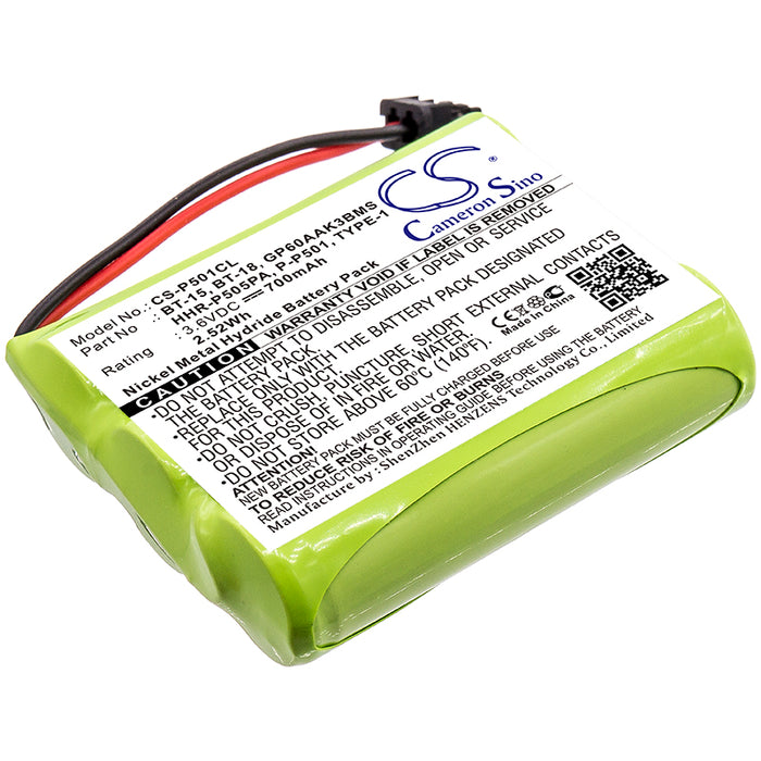 GP GP60AAK3BMS GP80AAS3BMX 700mAh Replacement Battery-main