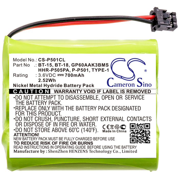 GP GP60AAK3BMS GP80AAS3BMX 700mAh Cordless Phone Replacement Battery-3