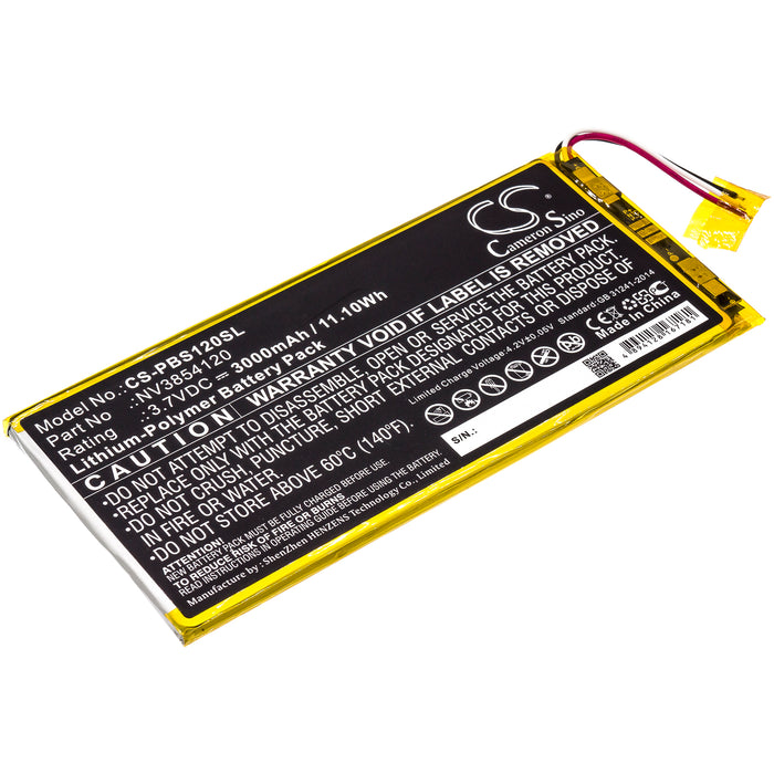 PBS KIDS 7in Pad KIDS PBSKD12 PBKRWM5410 Replacement Battery-main