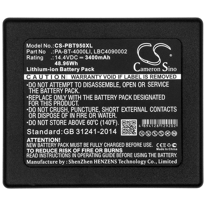 Brother P touch P 950 NW RuggedJet RJ PA-BB-001 PA-BB-002 PT-D800W PT-E800T TK PT-E850TKW PTP900W PT-P900W PTP950N 3400mAh Printer Replacement Battery-5