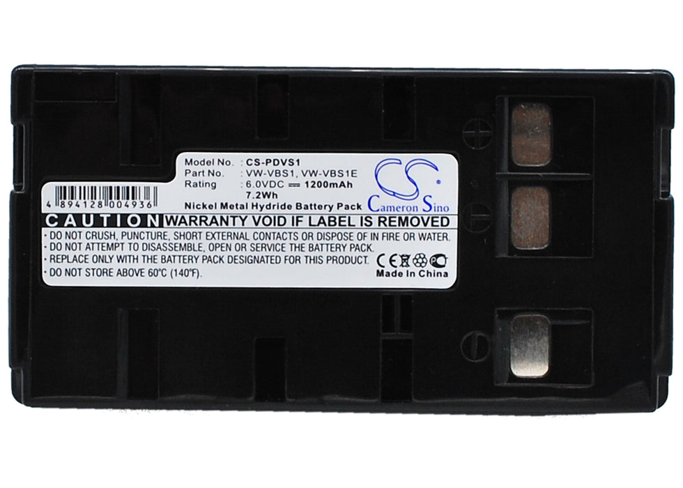 Panasonic AG3 AGBP15 AGEZ1U AGEZ20 AGEZ30U BP-12 BP-15 BP-17 BP-18 GR-AX25U GR-AX55U M810 MVS30 NB-3CCD NV-3CCD NV 1200mAh Printer Replacement Battery-5