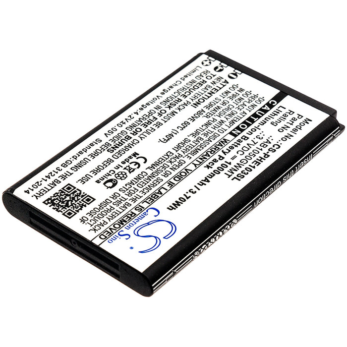 Philips E103 E106 Xenium E103 Xenium E106 Xenium E255 Mobile Phone Replacement Battery-2