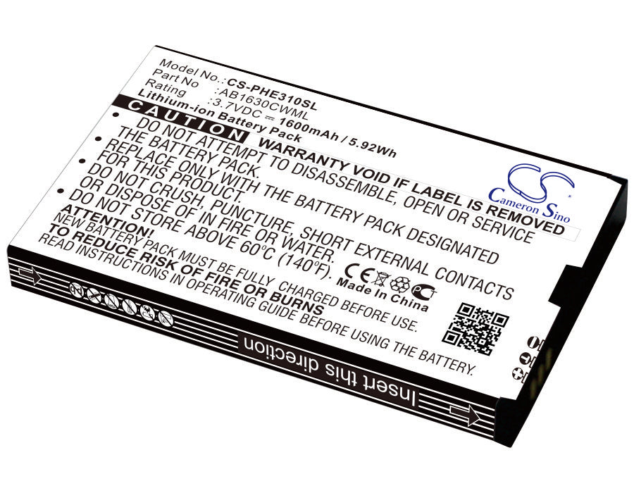 Philips E330 Xenium E330 Replacement Battery-main