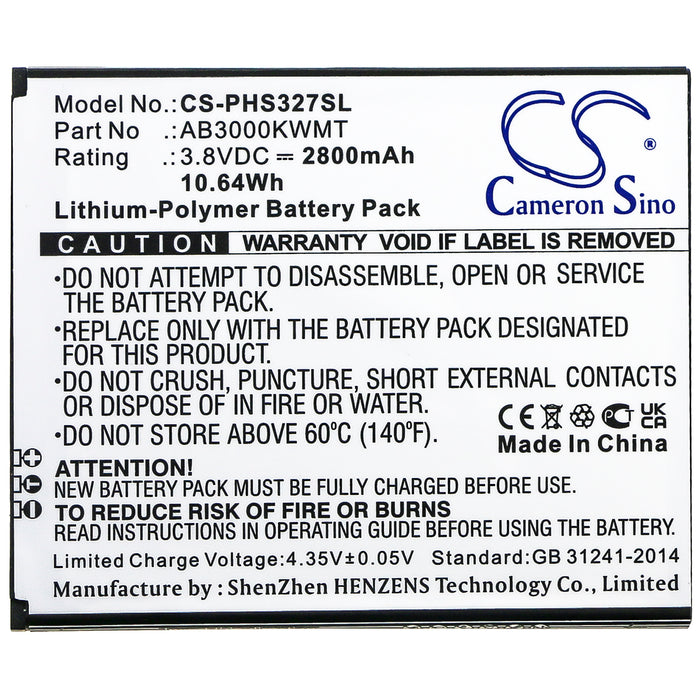 Philips CTS327 Xenium S327 Mobile Phone Replacement Battery-7