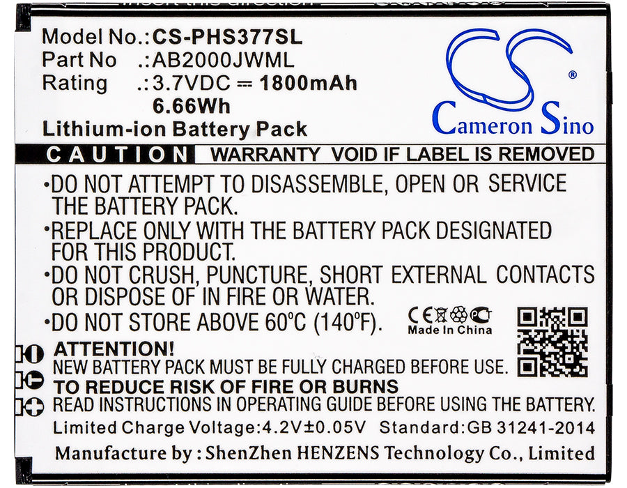 Philips CTS337 Xenium S337 Mobile Phone Replacement Battery-5