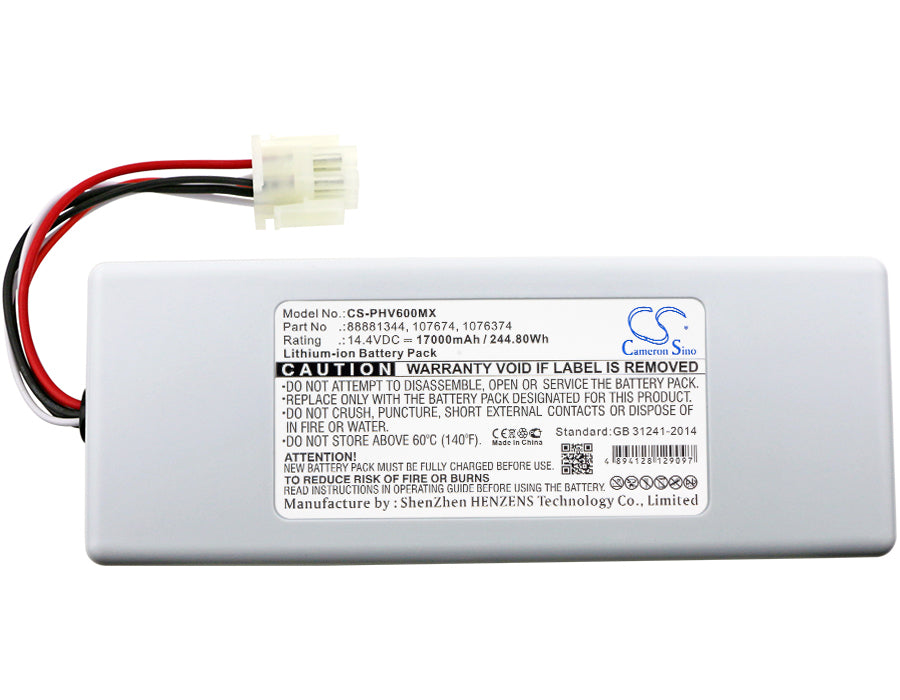 Philips Respirateur V60 Respirateur V60S Respironics V60 Respironics V60S 17000mAh Medical Replacement Battery-3