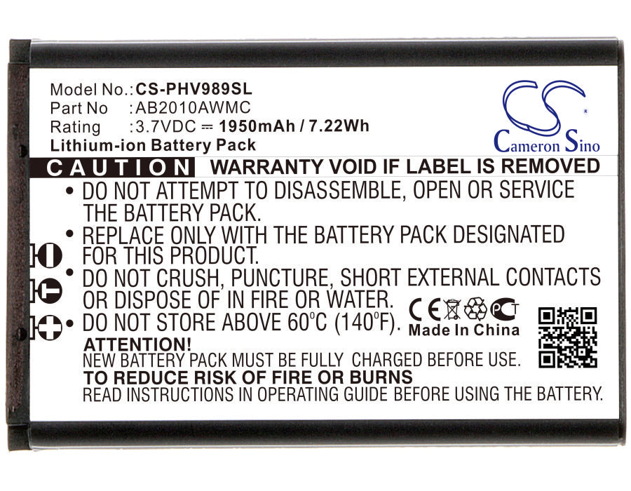 Philips V800 V989 Xenium V800 Xenium V989 Replacement Battery-main