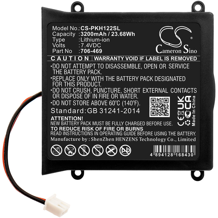 Peaktech P1195 P1205 P1220 Replacement Battery-3