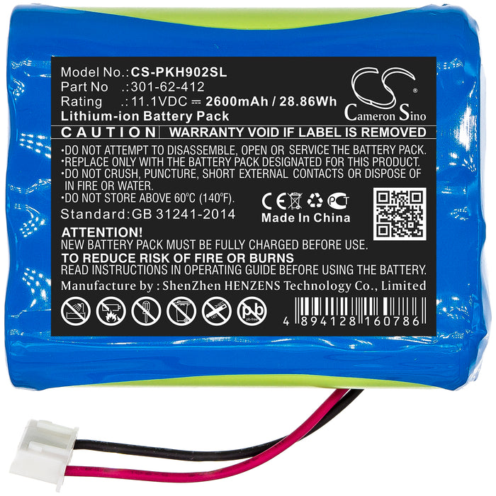 Peaktech P 9020 P9020A P9021 2600mAh Replacement Battery-3