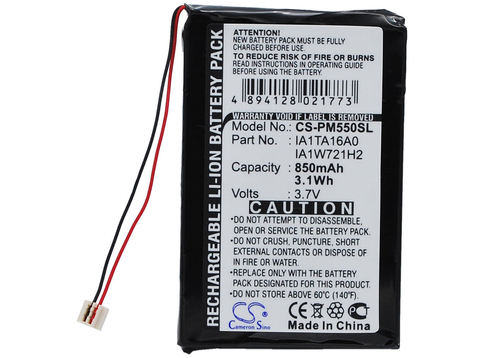 Palm M550 Tungsten T1 Tungsten T2 Tungsten T3 Zire 31 Zire 71 Zire 72 Zire 72s 850mAh PDA Replacement Battery-5