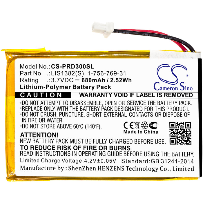 Sony PRS-300 PRS-300BC PRS-300RC PRS-300SC eReader Replacement Battery-3